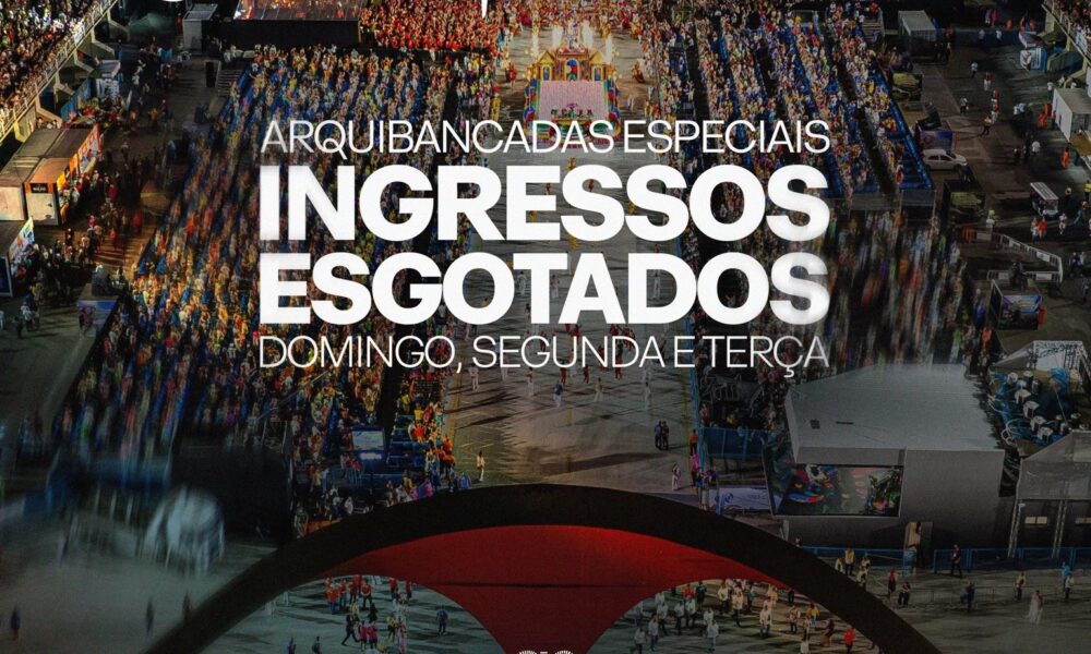 Ingressos para arquibancadas do Carnaval 2026 no Rio esgotam em 5 horas1752484305.jpeg